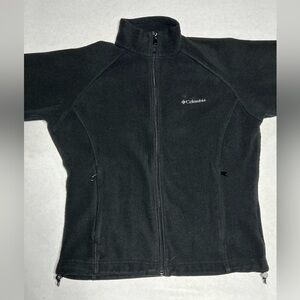 Women’s Black Columbia Fleece zip up jacket size small